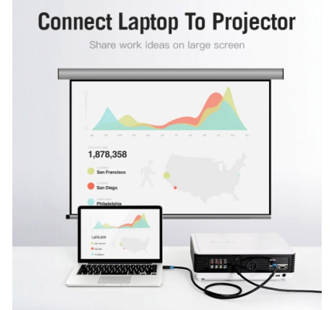 Кабель мультимедійний HDMI Cable 15M Black VENTION (AACBN)