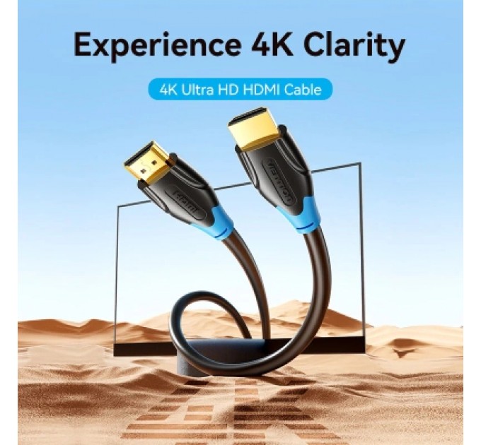 Кабель мультимедійний HDMI Cable 20M Black VENTION (AACBQ)