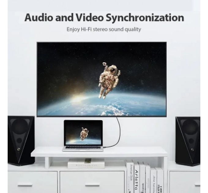 Кабель мультимедійний Portable HDMI Cable 0.5M Black VENTION (AAIBD)