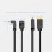 Кабель мультимедійний HDMI Right Angle Cable 270 Degree 1M Black VENTION (AAQBF)