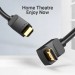 Кабель мультимедійний HDMI Right Angle Cable 270 Degree 3M Black VENTION (AAQBI)