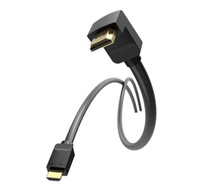 Кабель мультимедійний HDMI Right Angle Cable 270 Degree 3M Black VENTION (AAQBI)