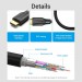 Кабель мультимедійний Cotton Braided 8K HDMI Cable 3M Black VENTION (AAUBI)
