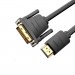 Кабель мультимедійний HDMI to DVI Cable 1M Black VENTION (ABFBF)