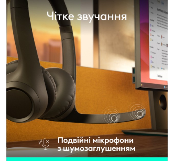 Logitech Навушники Logitech Zone 305 for Business Wireless/Bluetooth UC Black (981-001453)