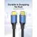 Кабель мультимедійний Cotton Braided HDMI-A Male to Male HD Cable 8K 5M Blue Aluminum Alloy Type VENTION (ALGLJ)