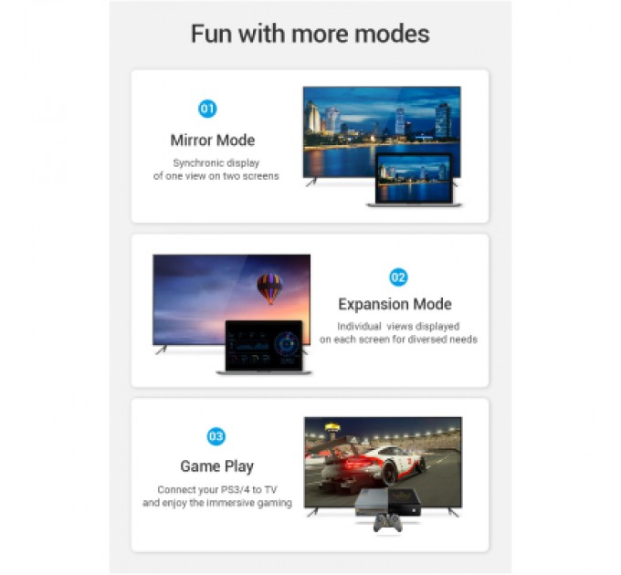 Кабель мультимедійний Cotton Braided 4K HDMI Male to Male Cable 1M Black Zinc Alloy Type VENTION (ALMBF)