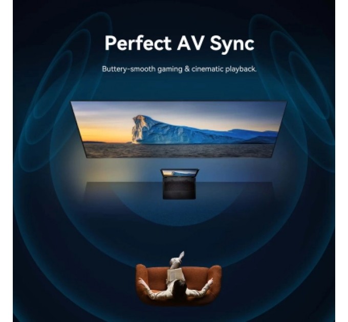 Кабель мультимедійний 4K Fiber Optic HDMI Male to Male Cable 20M Black Zinc Alloy Type VENTION (ALSBQ)