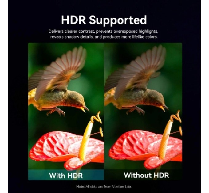 Кабель мультимедійний 4K Fiber Optic HDMI Male to Male Cable 30M Black Zinc Alloy Type VENTION (ALSBT)