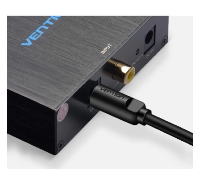 Кабель мультимедійний Optical Fiber Audio Cable 1M Black VENTION (BAEBF)