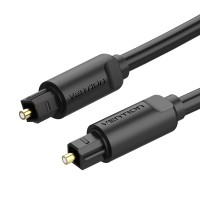 Кабель мультимедійний Optical Fiber Audio Cable 2M Black VENTION (BAEBH)