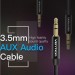 Кабель мультимедійний Fabric Braided 3.5mm Male to Male Audio Cable 1M Black Metal Type VENTION (BAGBF)