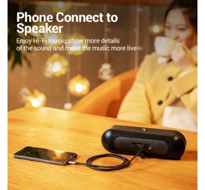 Кабель мультимедійний TRRS 3.5MM Male to Male Aux Cable 1M Gray VENTION (BAQHF)