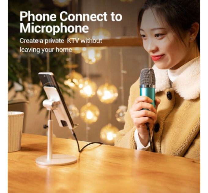 Кабель мультимедійний TRRS 3.5MM Male to Male Aux Cable 1M Gray VENTION (BAQHF)