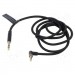 Кабель мультимедійний Cotton Braided 3.5mm Male to Male Right Angle Audio Cable 1M Black Aluminum Alloy Type VENTION (BAZBF)