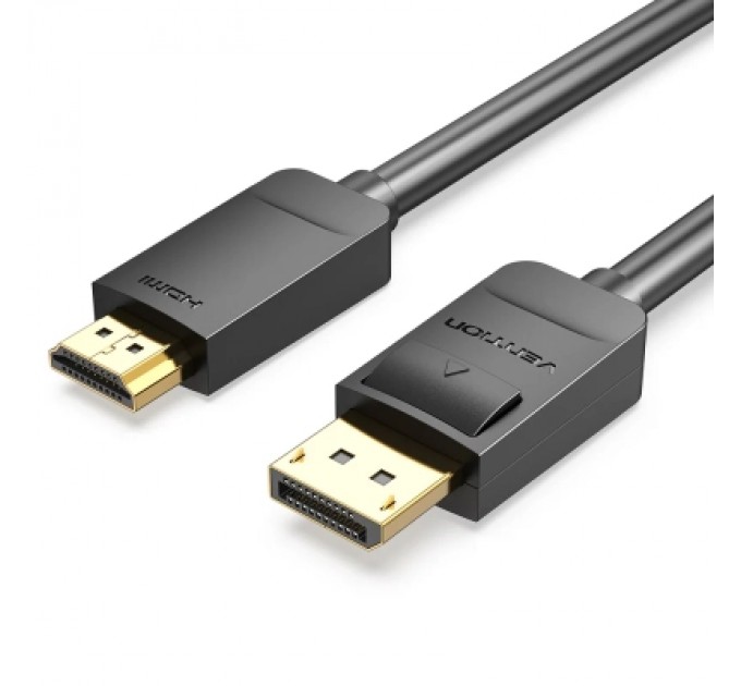 Кабель мультимедійний DP to HDMI Cable 1.5M Black VENTION (HADBG)