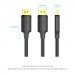 Кабель мультимедійний DisplayPort Male to Male 4K HD Cable 1M Black VENTION (HAKBF)