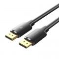 Кабель мультимедійний DisplayPort Male to Male 4K HD Cable 1M Black VENTION (HAKBF)