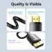 Кабель мультимедійний DisplayPort Male to HDMI-A Male 4K HD Cable 1.8M Black VENTION (HFOBAC)