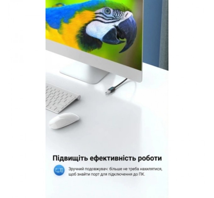 Дата кабель USB 3.0 A Male to A Female Extension Cable 3M black PVC Type VENTION (CBHBI)