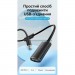 Дата кабель USB 2.0 Type-A Male to Type-A Female Active Extension Cable 20M Black VENTION (CBKBQ)