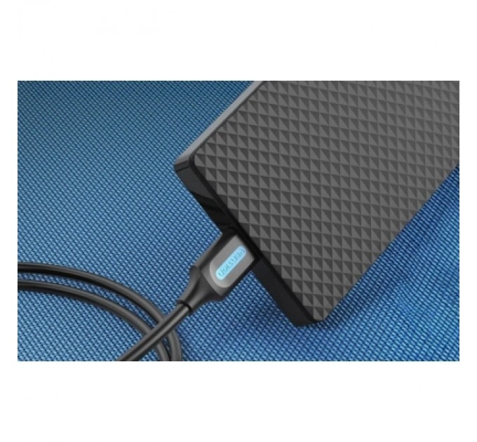 Дата кабель USB 2.0 A Male to Mini-B Male Cable 0.5M Black PVC Type VENTION (COMBD)