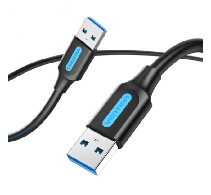 Дата кабель USB 3.0 A Male to A Male Cable 3M Black PVC Type VENTION (CONBI)