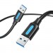Дата кабель USB 3.0 A Male to A Male Cable 3M Black PVC Type VENTION (CONBI)