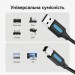 Дата кабель USB 2.0 A Male to B Male Cable with Ferrite Cores 10M Black PVC Type VENTION (COQBL)