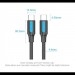 Дата кабель USB 2.0 C Male to C Male 5A Cable 1.5M Black PVC Type VENTION (COTBG)