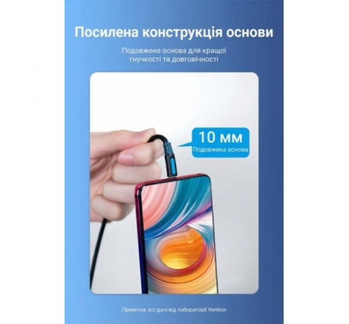 Дата кабель USB 2.0 C Male to Micro-B Male 2A Cable 1.5M Black VENTION (COVBG)