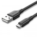 Дата кабель USB 2.0 A Male to Micro-B Male 2A Cable 1M Black VENTION (CTIBF)