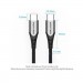 Дата кабель USB 2.0 C Male to C Male 5A Cable Gray 2M Aluminum Alloy Type VENTION (TAEHH)
