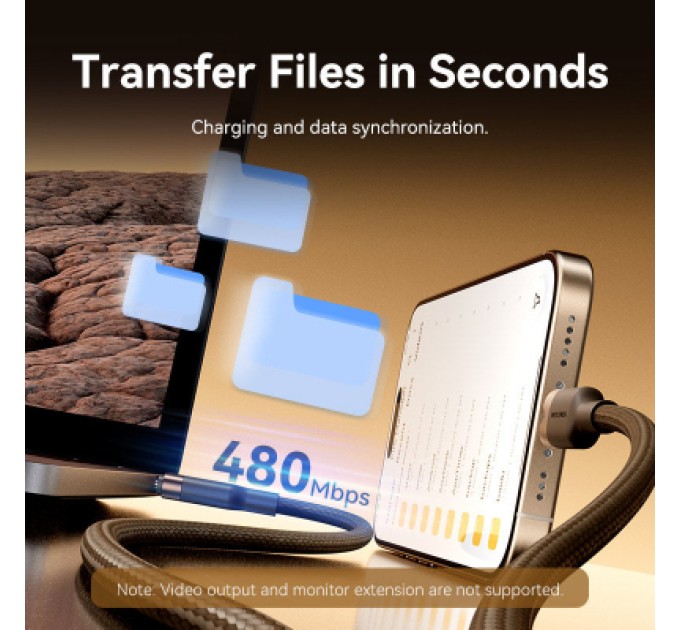 Дата кабель USB 2.0 Type-C Male to Type-C Male 3A Cable 1M Gold Aluminum Alloy Type VENTION (TRDJF)