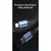 Дата кабель USB 2.0 C Male to C Male 240W Cable 1.5M Black Aluminum Alloy Type VENTION (TREBG)
