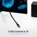 Дата кабель Flat USB3.0 Extension Cable 2M Black VENTION (VAS-A13-B200)