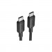Дата кабель USB 2.0 Type-C Male to Type-C Male 5A Cable 2M Black Aluminum Alloy Type VENTION (TRIBH)