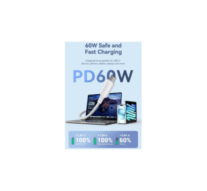 Дата кабель USB 2.0 Type-C Male to Type-C Male 5A Cable 2M Black Aluminum Alloy Type VENTION (TRIBH)