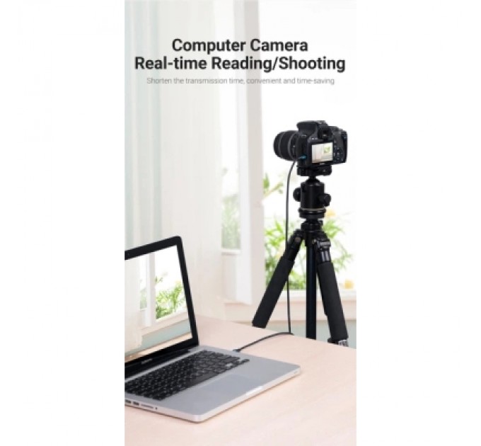 Дата кабель USB 2.0 A Male to Mini-B Male Cable 1M Black PVC Type VENTION (COMBF)