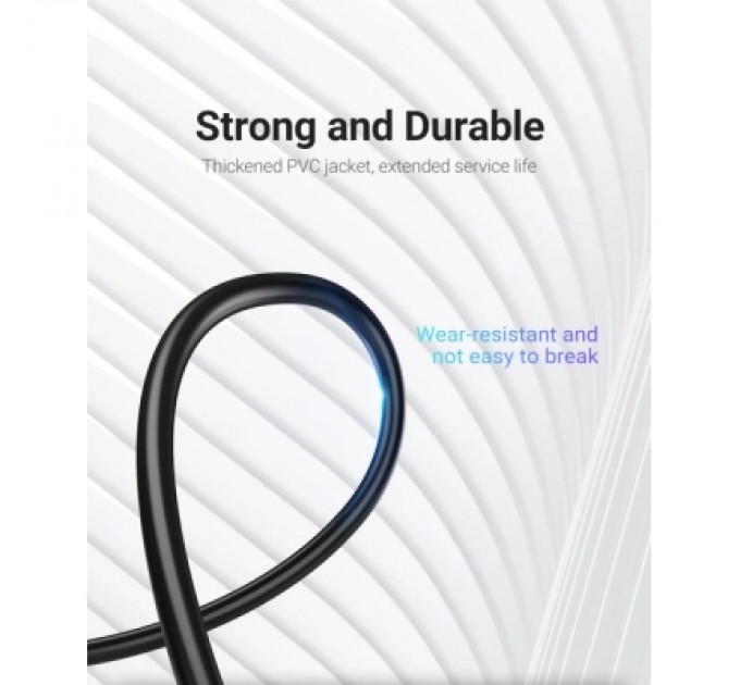 Дата кабель USB 2.0 A Male to Mini-B Male Cable 1M Black PVC Type VENTION (COMBF)