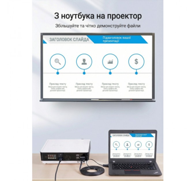 Дата кабель USB 2.0 Type-C Male to Lightning Male 3A Cable 1M White VENTION (LAJWF)