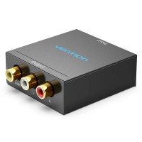 Конвертор HDMI to RCA Converter Black Metal Type VENTION (AEEB0)