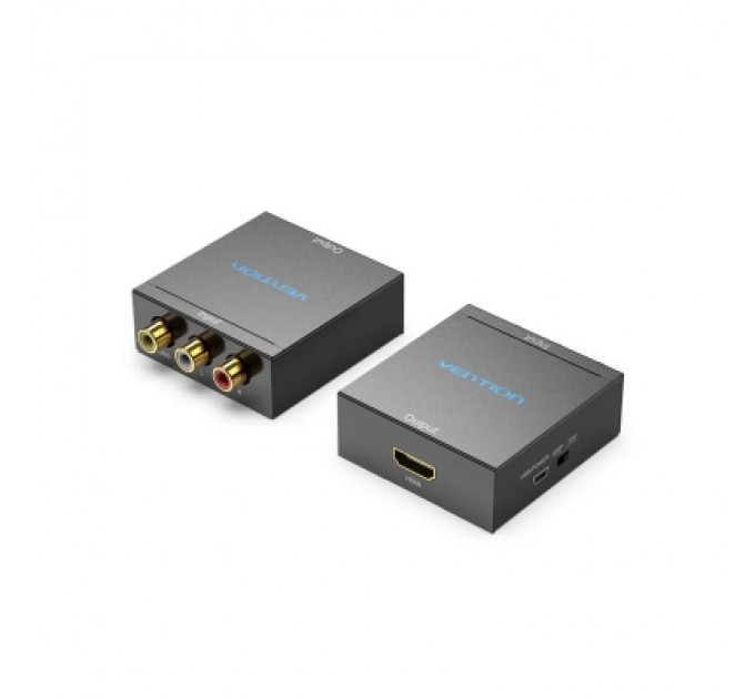 Конвертор RCA to HDMI Converter Black Metal Type VENTION (AEFB0)