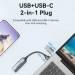 Перехідник HDMI-A to USB-C/USB-A Video Capture Card 0.1M Gray VENTION (ACWHA)