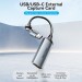 Перехідник HDMI-A to USB-C/USB-A Video Capture Card 0.1M Gray VENTION (ACWHA)