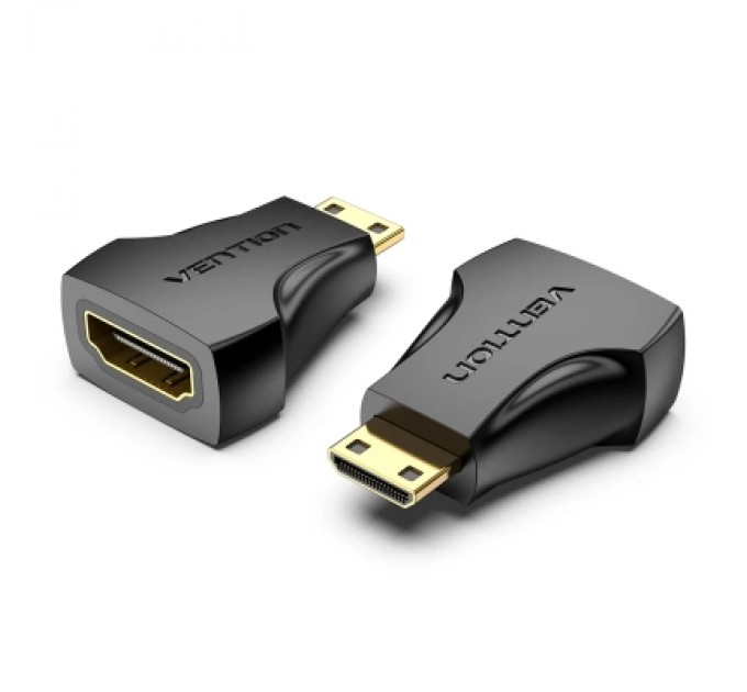 Перехідник Mini HDMI Male to HDMI Female Adapter Black VENTION (AISB0)