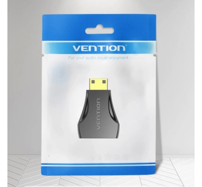 Перехідник Mini HDMI Male to HDMI Female Adapter Black VENTION (AISB0)
