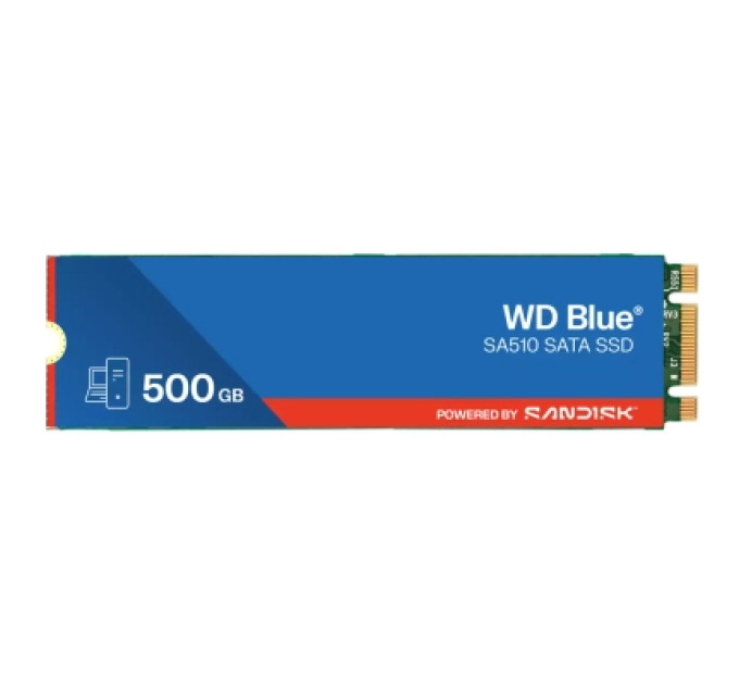 WD Накопичувач SSD M.2 2280 500GB SA510 BLUE WD (WDS500G3B0B-00AXS0)