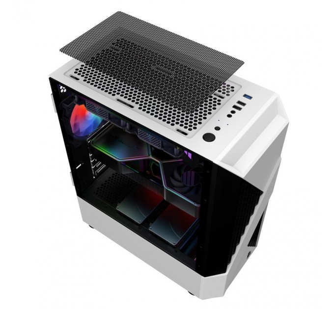 Корпус 1stPlayer F3-A-WH-4F1-PS-600FK-EU White 600W