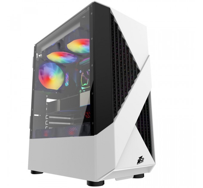 Корпус 1stPlayer F3-A-WH-4F1-PS-600FK-EU White 600W